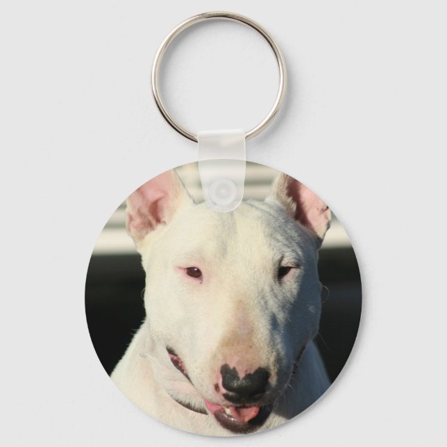 Llavero Tecla de Bull Terrier (Anverso)