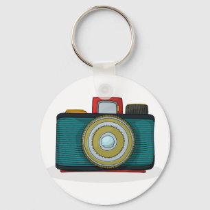 Llavero Tecla de cámara estilo retro