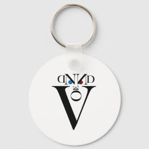 Llavero Tecla de cara de letra