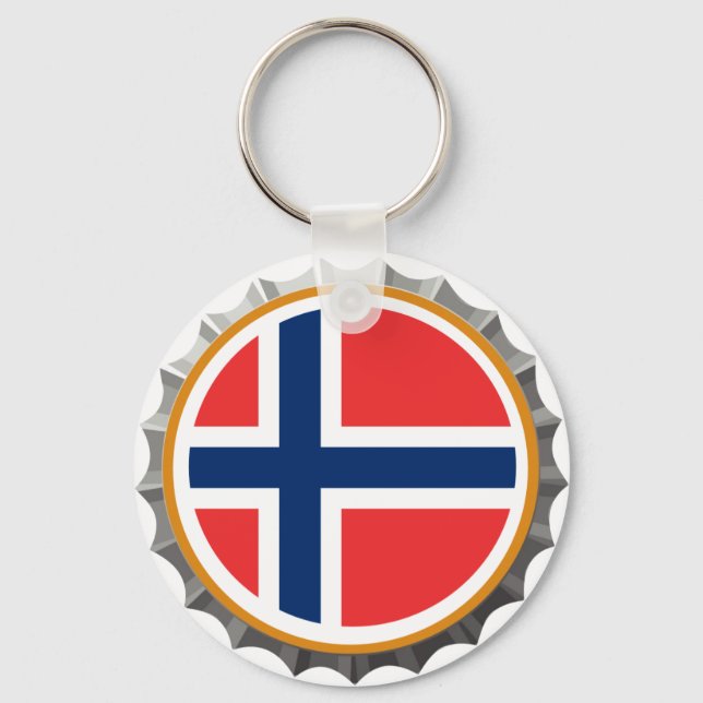 Llavero Tecla de cierre de cerveza de Noruega (Anverso)