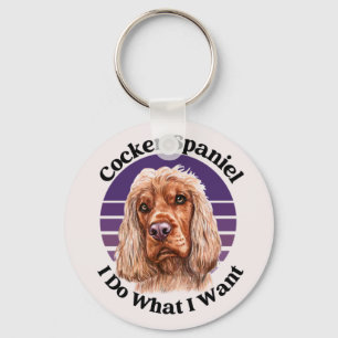 Llavero Tecla de citas divertidas de Cocker Spaniel