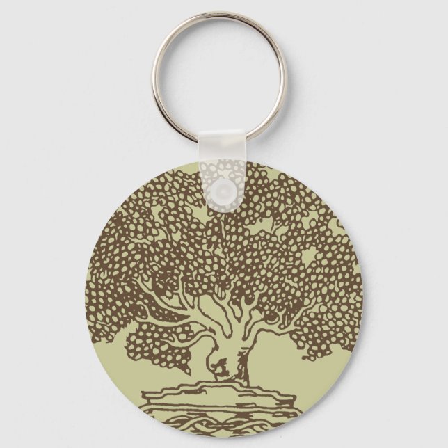 Llavero Tecla de contorno de árbol (Anverso)