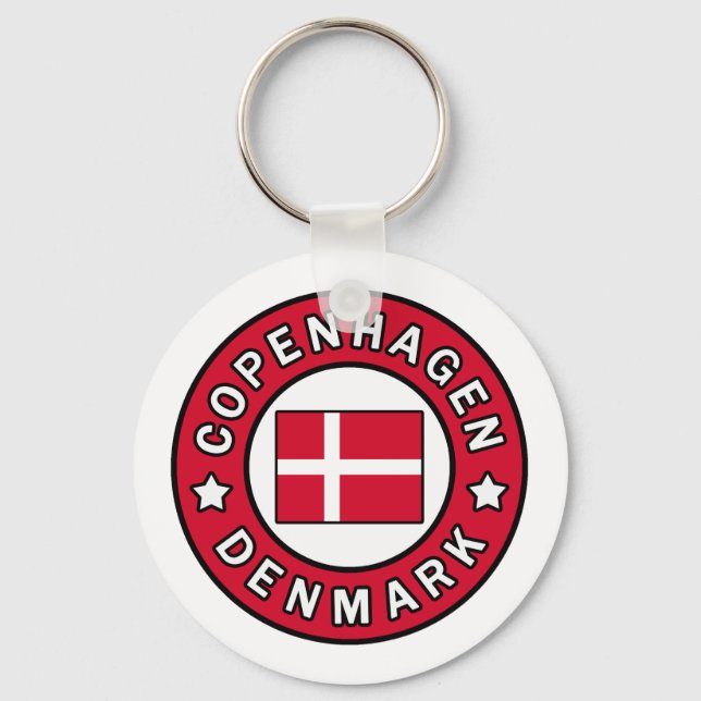 Llavero Tecla de Copenhague Dinamarca (Anverso)