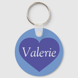 Llavero Tecla de corazón azul
