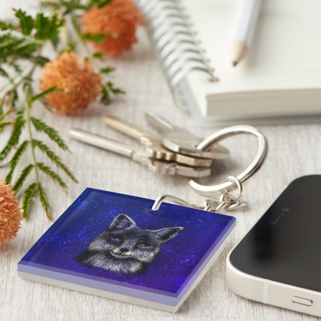 Llavero Tecla de dibujo de Fox (Frente Derecha)