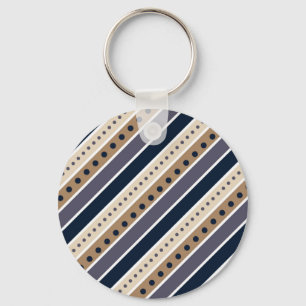 Llavero Tecla de diseño de patrones a rayas