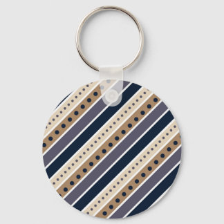 Llavero Tecla de diseño de patrones a rayas