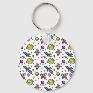 Llavero Tecla de diseño de patrones de galaxia