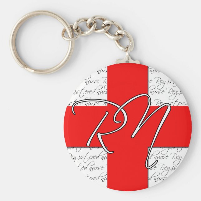 Llavero Tecla de enfermería registrada (Frente)