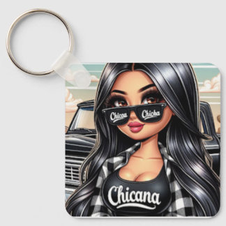 Llavero Tecla de estilo Chicana