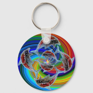 Llavero Tecla de Fantasy Dolphin World