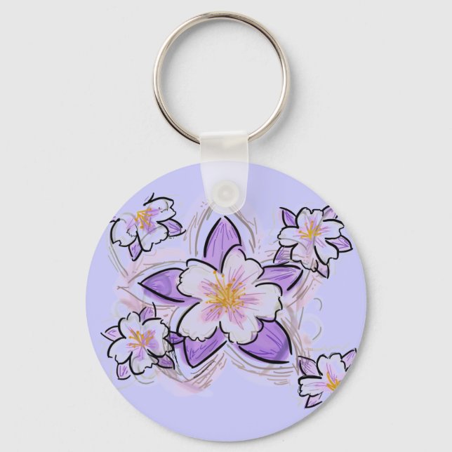 Llavero Tecla de flor de Columba (Anverso)