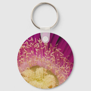 Llavero Tecla de flor rosa