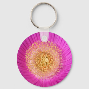 Llavero Tecla de flor rosa