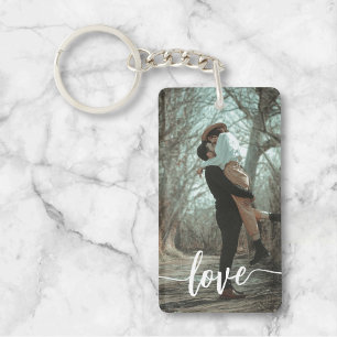 Llavero Tecla de fotos con guión de broche de amor