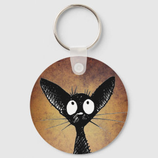 Llavero Tecla de gatitos negros orientales