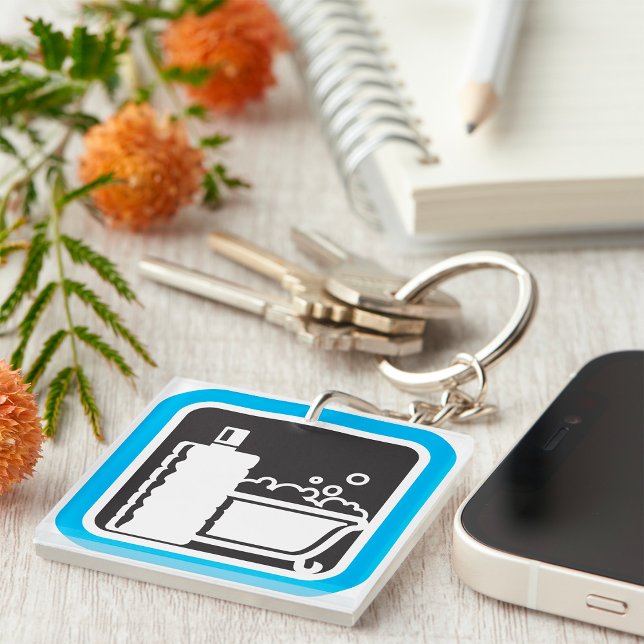 Llavero Tecla de icono de baño de burbujas (Subido por el creador)