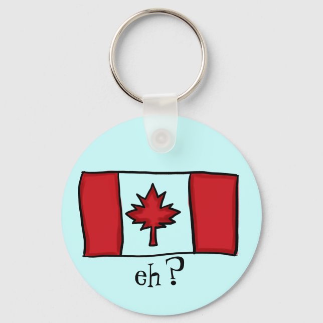 Llavero Tecla de la bandera de Canadá (Anverso)
