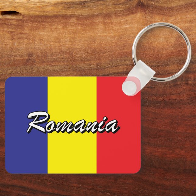 Llavero Tecla de la bandera rumana (Anverso)
