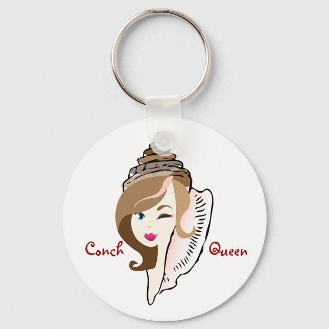 Llavero Tecla de la Reina de la concha (Anverso)