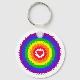 Llavero Tecla de la rueda arco iris