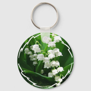 Llavero Tecla de Lily blanca del Valle