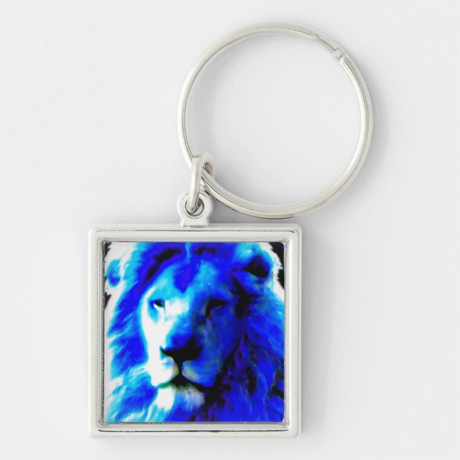 Llavero Tecla de Lion Head Blue (Frente)