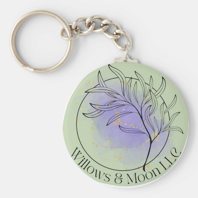 Llavero Tecla de logotipo Willows & Moon (Frente)