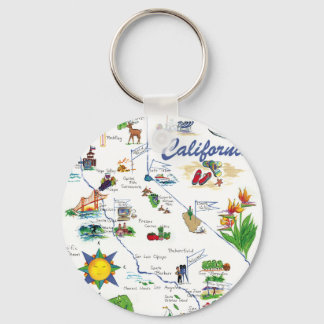Llavero Tecla de Mapa de California
