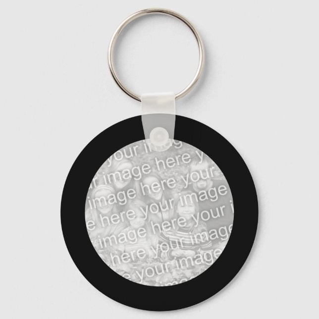 Llavero Tecla de marco negro (Anverso)