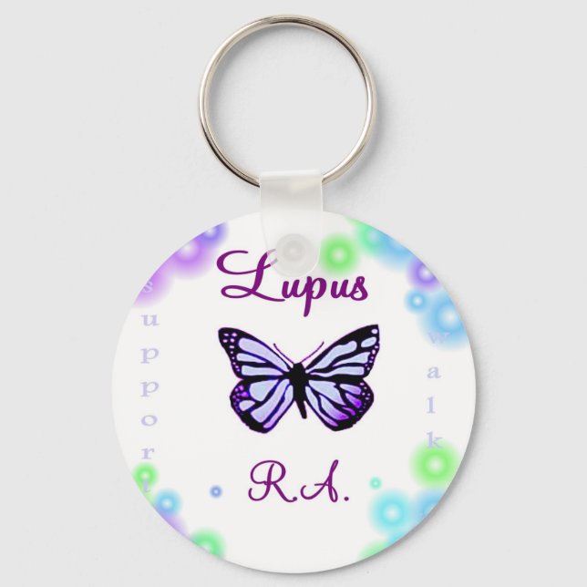 Llavero Tecla de mariposa lupus (Anverso)