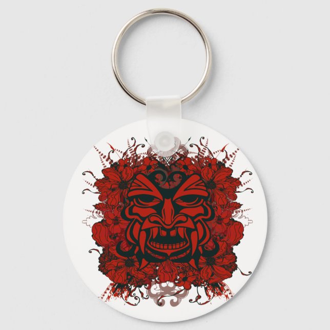 Llavero Tecla de máscara tiki (Anverso)