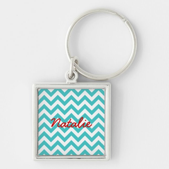 Llavero Tecla de moda Chevron Premium (Frente)
