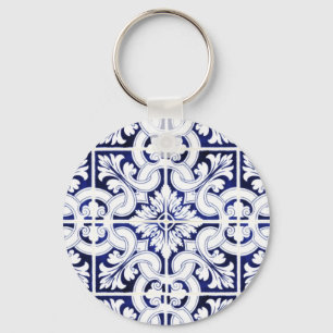 Llavero Tecla de mosaico cerámico