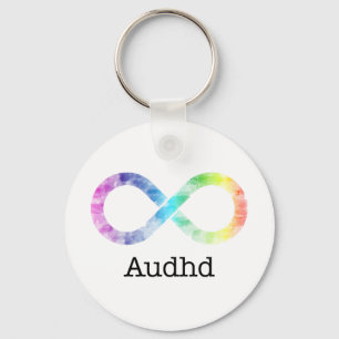 Llavero Tecla de neurodiversidad audaz (adhd y autista)