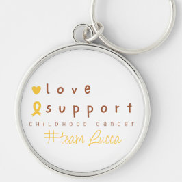 Llavero Tecla de nombre personalizado para cáncer infantil