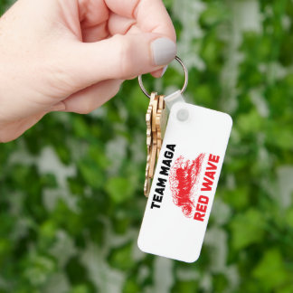 Llavero Tecla de onda roja Team Maga