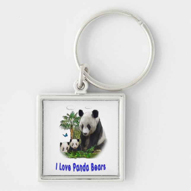 Llavero Tecla de oso panda (Frente)