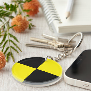 Llavero tecla de patrón de cuatrefoil azul verde azulado 