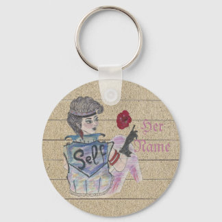 Llavero Tecla de Personalizable "Ama a ti mismo" de doble 