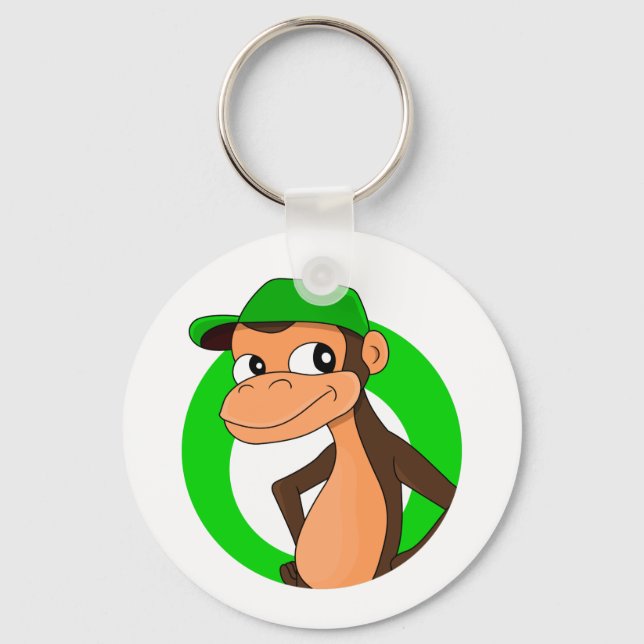 Llavero Tecla de personalizado chimpancé (Anverso)