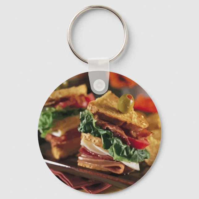 Llavero Tecla de preguntas de sandwich (Anverso)