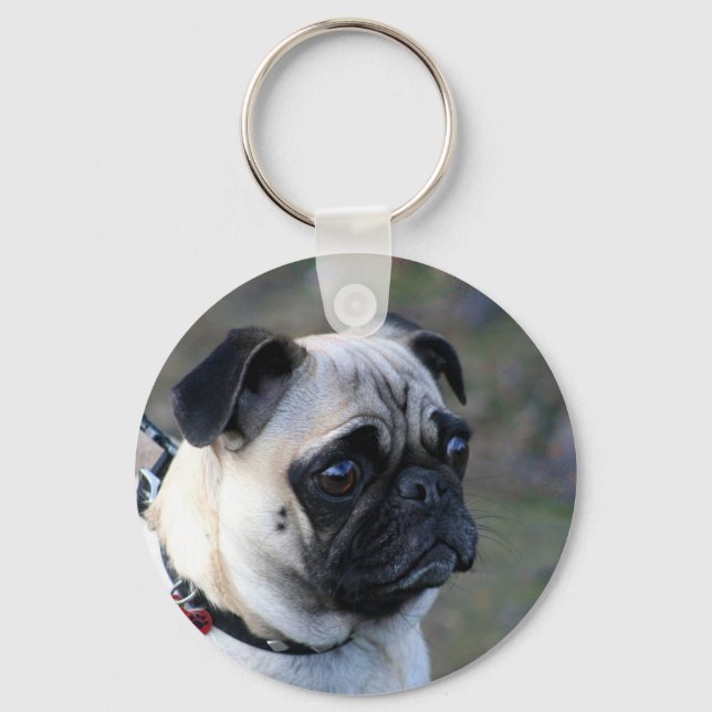 Llavero Tecla de pug (Anverso)