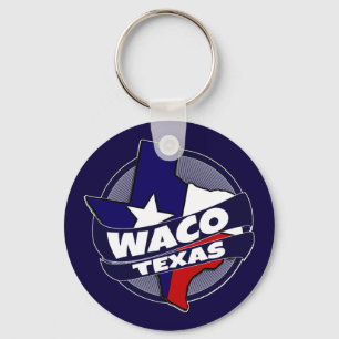 Llavero Tecla de ráfaga de la bandera de Texas de Waco