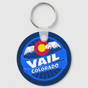 Llavero Tecla de ráfagas de montaña de Vail Colorado