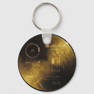 Llavero Tecla de récord de oro de Voyager
