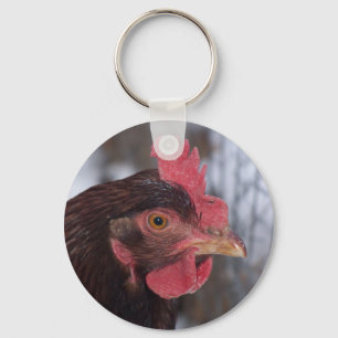 Llavero Tecla de Rhode Island Red Hen