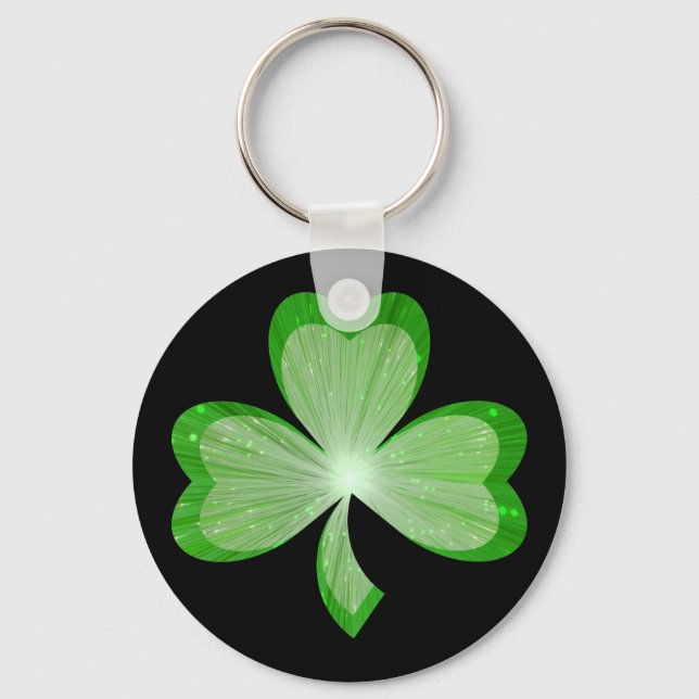Llavero Tecla de Shamrock negro (Anverso)
