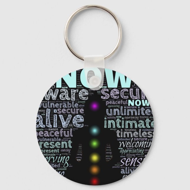 Llavero Tecla de siete chakras (Anverso)