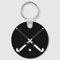 Tecla de silueta de hockey sobre hierba negra